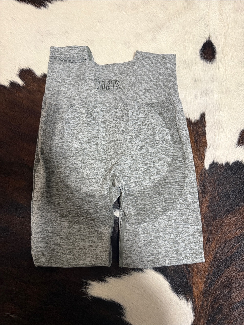 Victoria's Secret Grey Leggings with Textured Side Panels